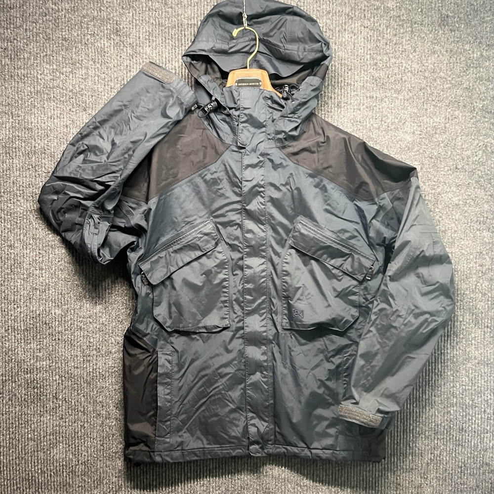 Vintage Burton AK Gore-Tex Jacket Size Mens Medium Navy Blue Vented‎ Lightweight